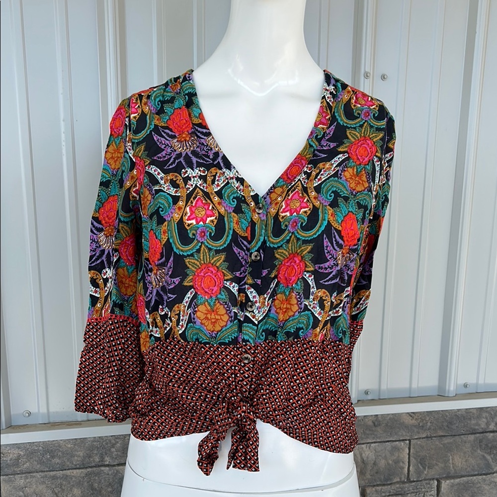 Floral Multicolor Women's Top